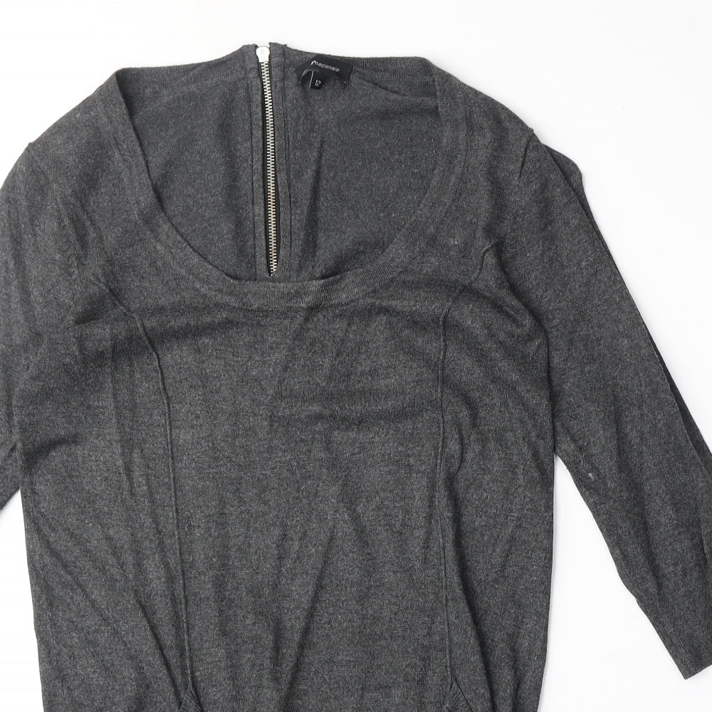Womens UK Size 12 Internacionale Grey Pullover Jumper