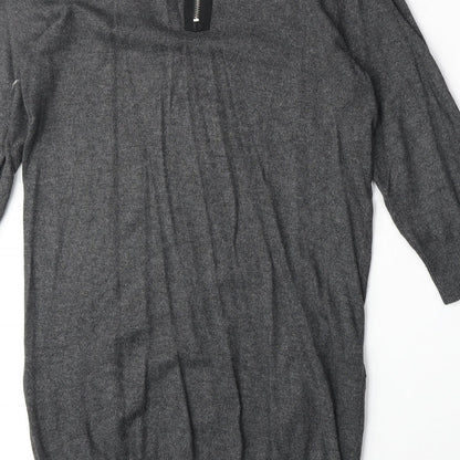 Womens UK Size 12 Internacionale Grey Pullover Jumper