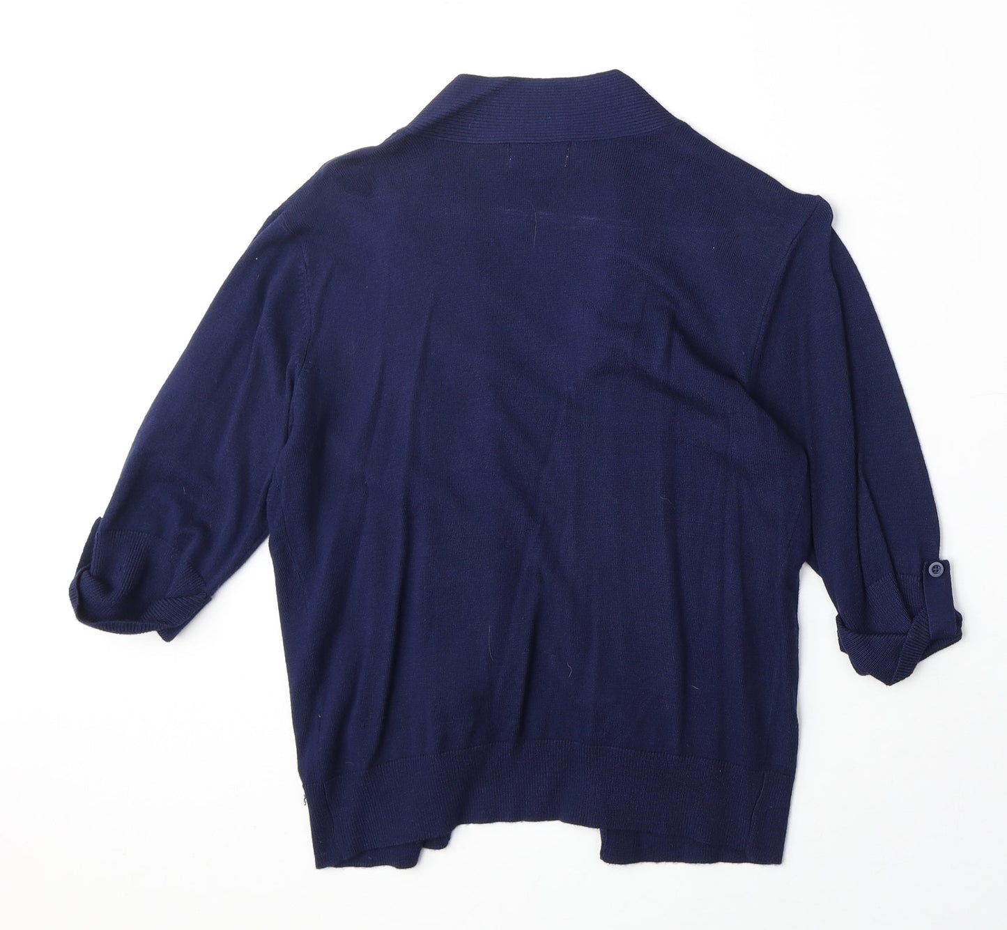 Womens UK Size S Arista Blue Cardigan Jumper