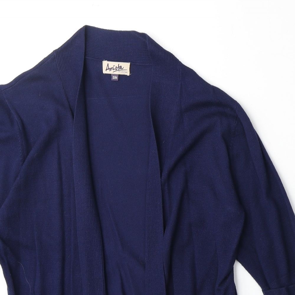 Womens UK Size S Arista Blue Cardigan Jumper