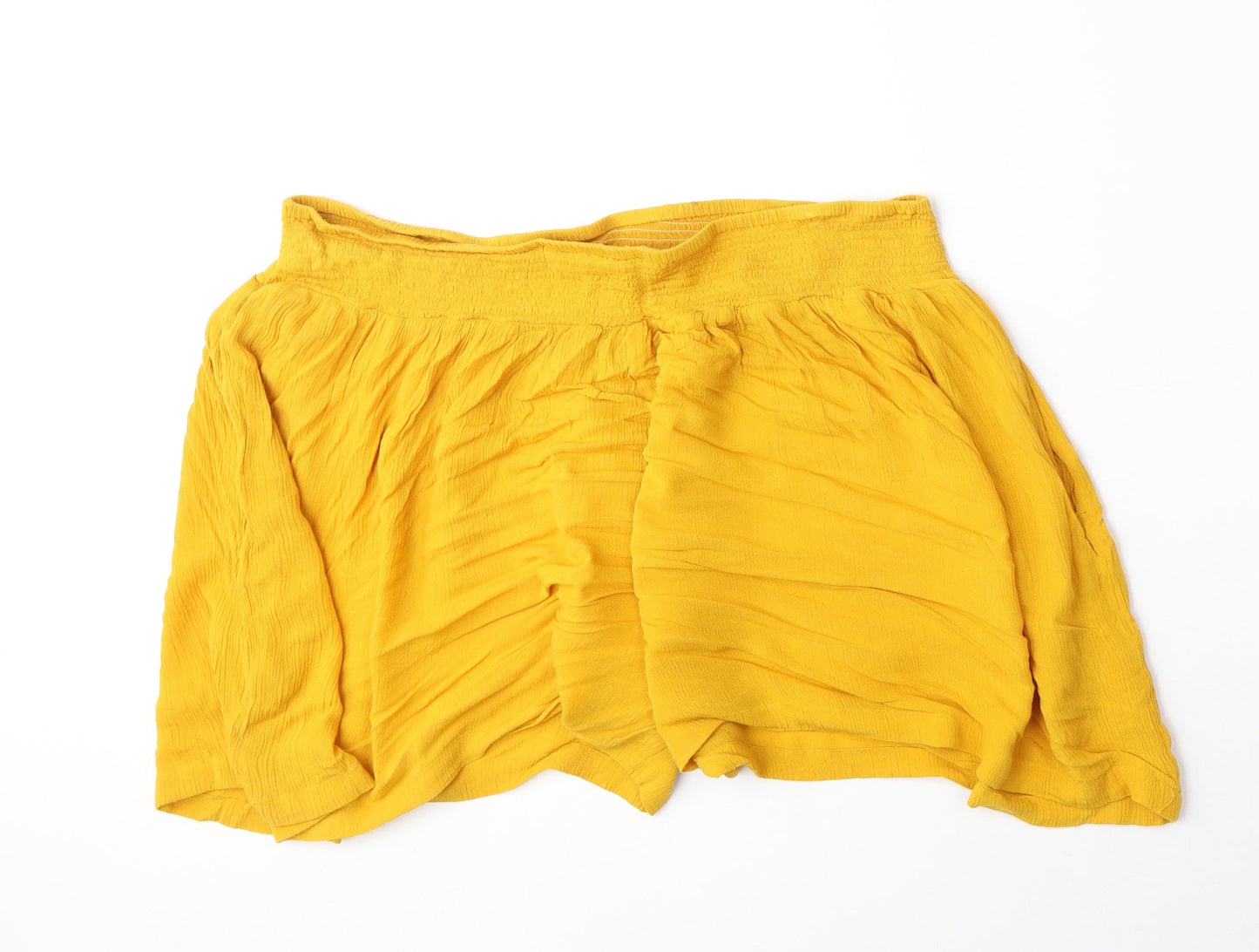 Capsule Womens Orange Polyester Culotte Shorts Size 34 in Regular Pull On