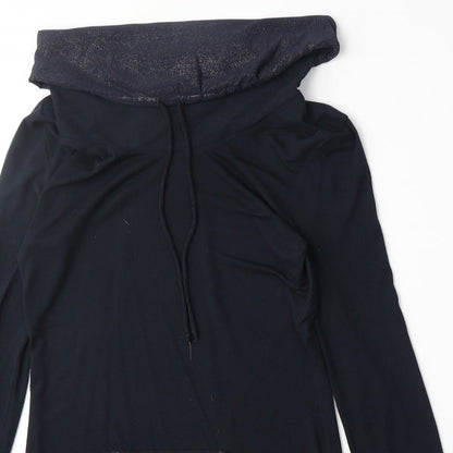 Preworn Womens Blue Polyester Pullover Sweatshirt Size M Pullover