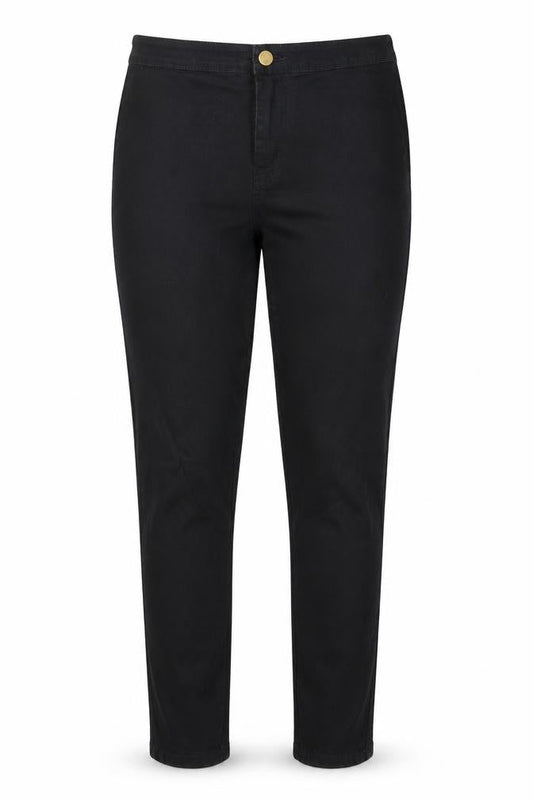 Jyone Womens Black Cotton Skinny Jeans Size L Regular Zip