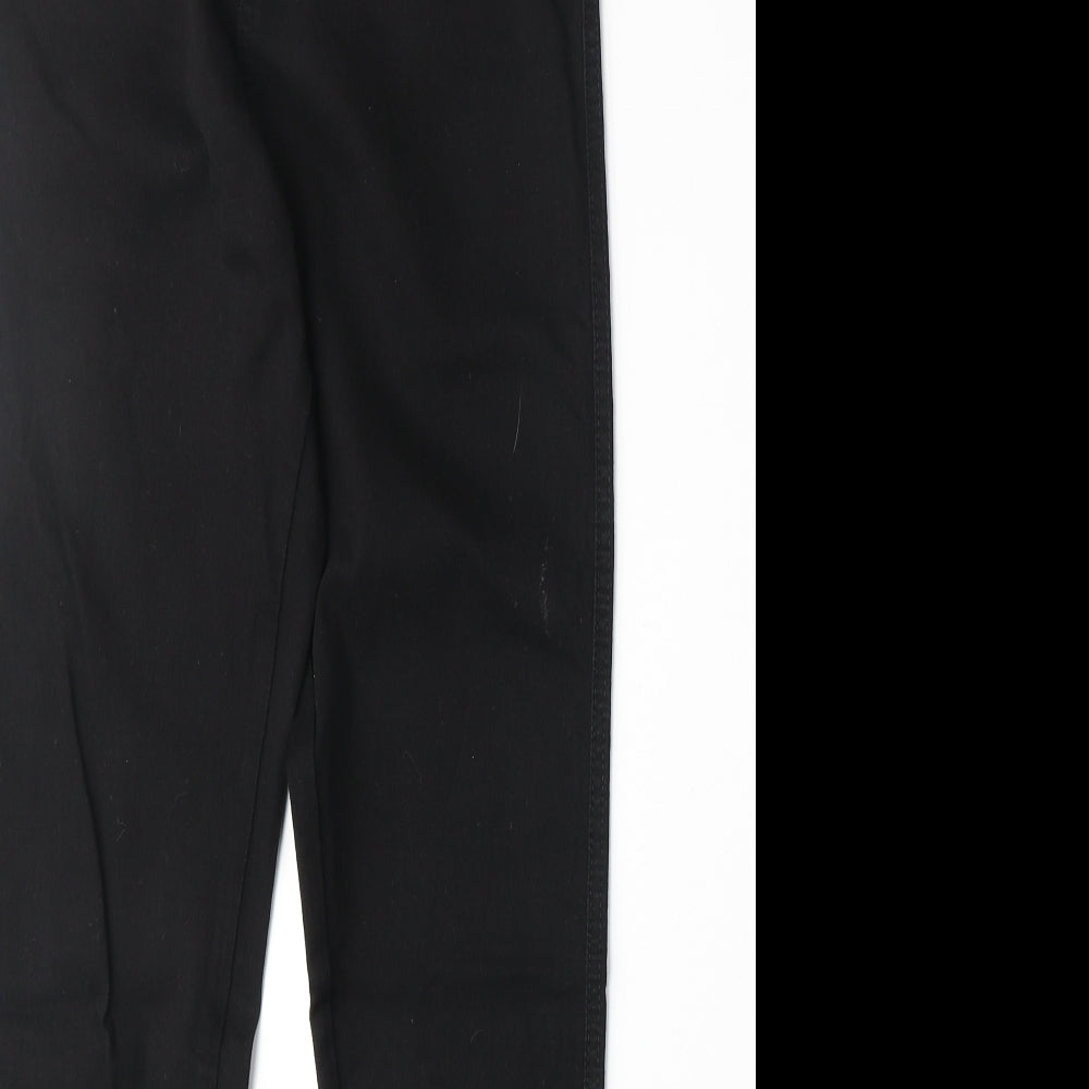 Jyone Womens Black Cotton Skinny Jeans Size L Regular Zip