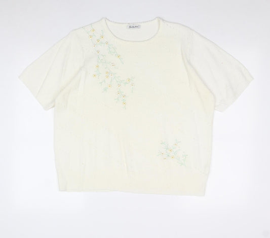 Womens UK Size 18 Berkertex Ivory Pullover Jumper