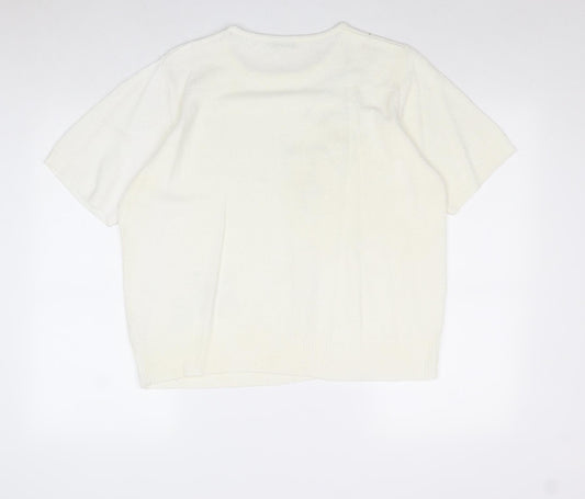 Womens UK Size 18 Berkertex Ivory Pullover Jumper
