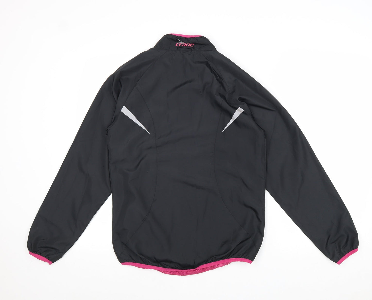 Womens UK Size S Crane Black Windbreaker Coat