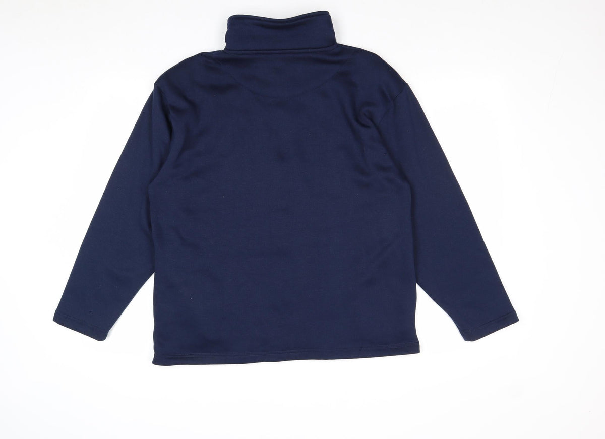 Donna Lewis Womens Blue Jacket Size L Zip