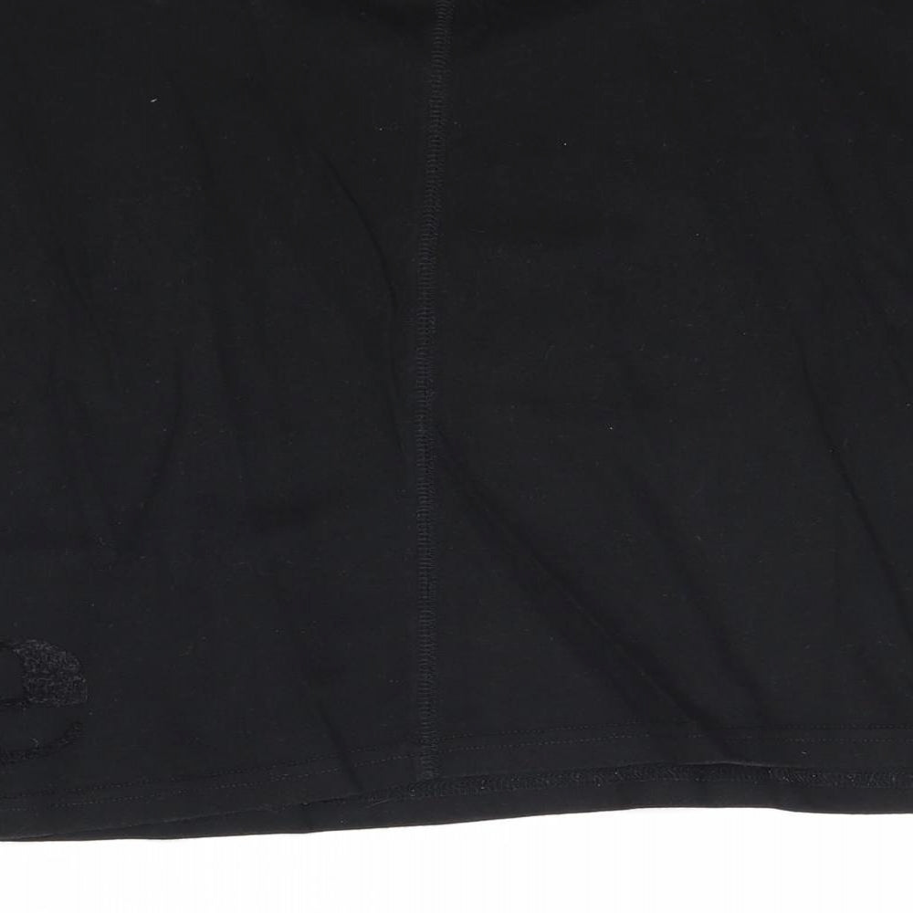 Womens UK Size 10 ellesse Black Cropped T-Shirt