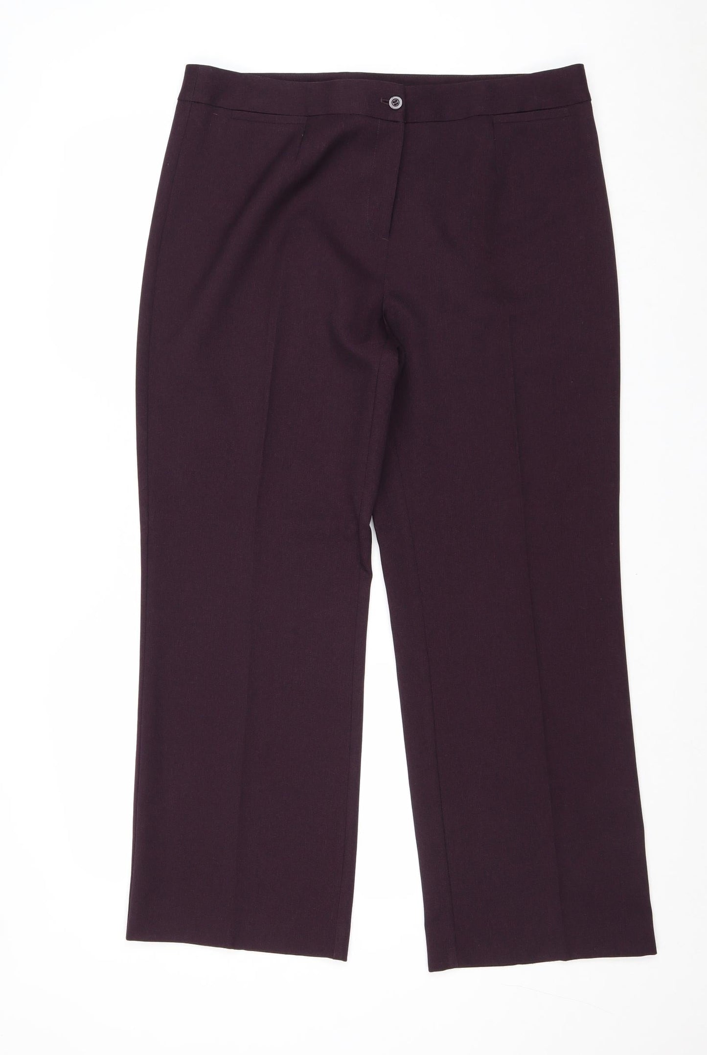 Womens UK Size 16 EWM Regular Fit  Purple Trousers