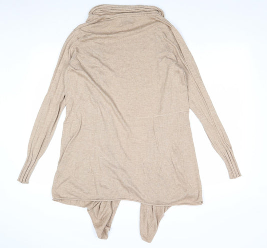 Womens UK Size 12 Papaya Brown Cardigan Jumper