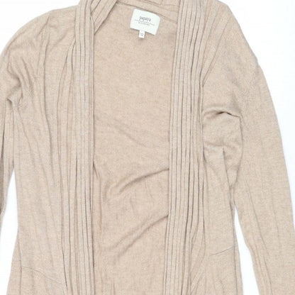 Womens UK Size 12 Papaya Brown Cardigan Jumper