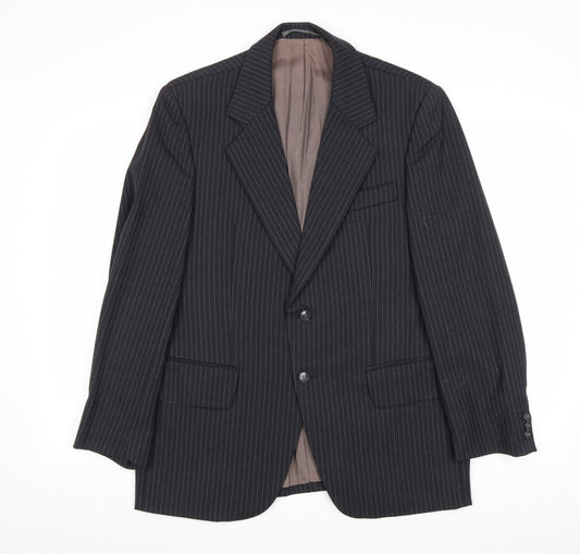 Mens UK Size 40 Preworn Regular Black Suit Jacket