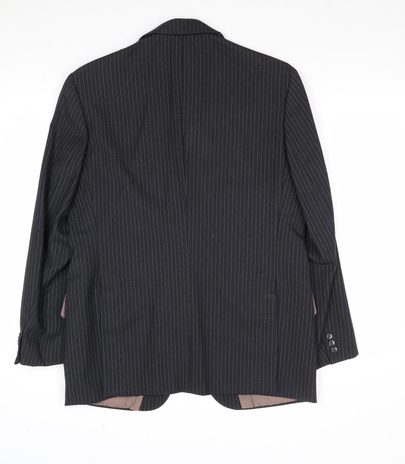 Mens UK Size 40 Preworn Regular Black Suit Jacket