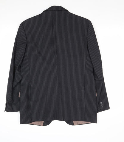 Mens UK Size 40 Preworn Regular Black Suit Jacket