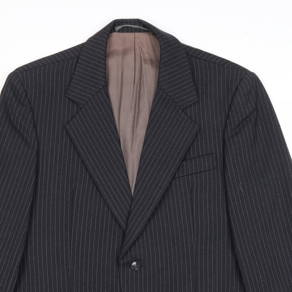 Mens UK Size 40 Preworn Regular Black Suit Jacket