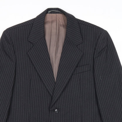 Mens UK Size 40 Preworn Regular Black Suit Jacket