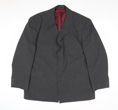 Douglas Mens Grey Polyester Jacket Blazer Size 44 Regular