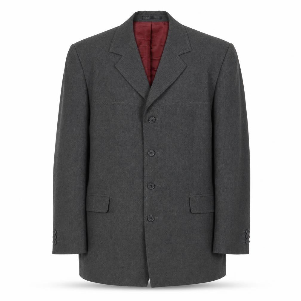Douglas Mens Grey Polyester Jacket Blazer Size 44 Regular