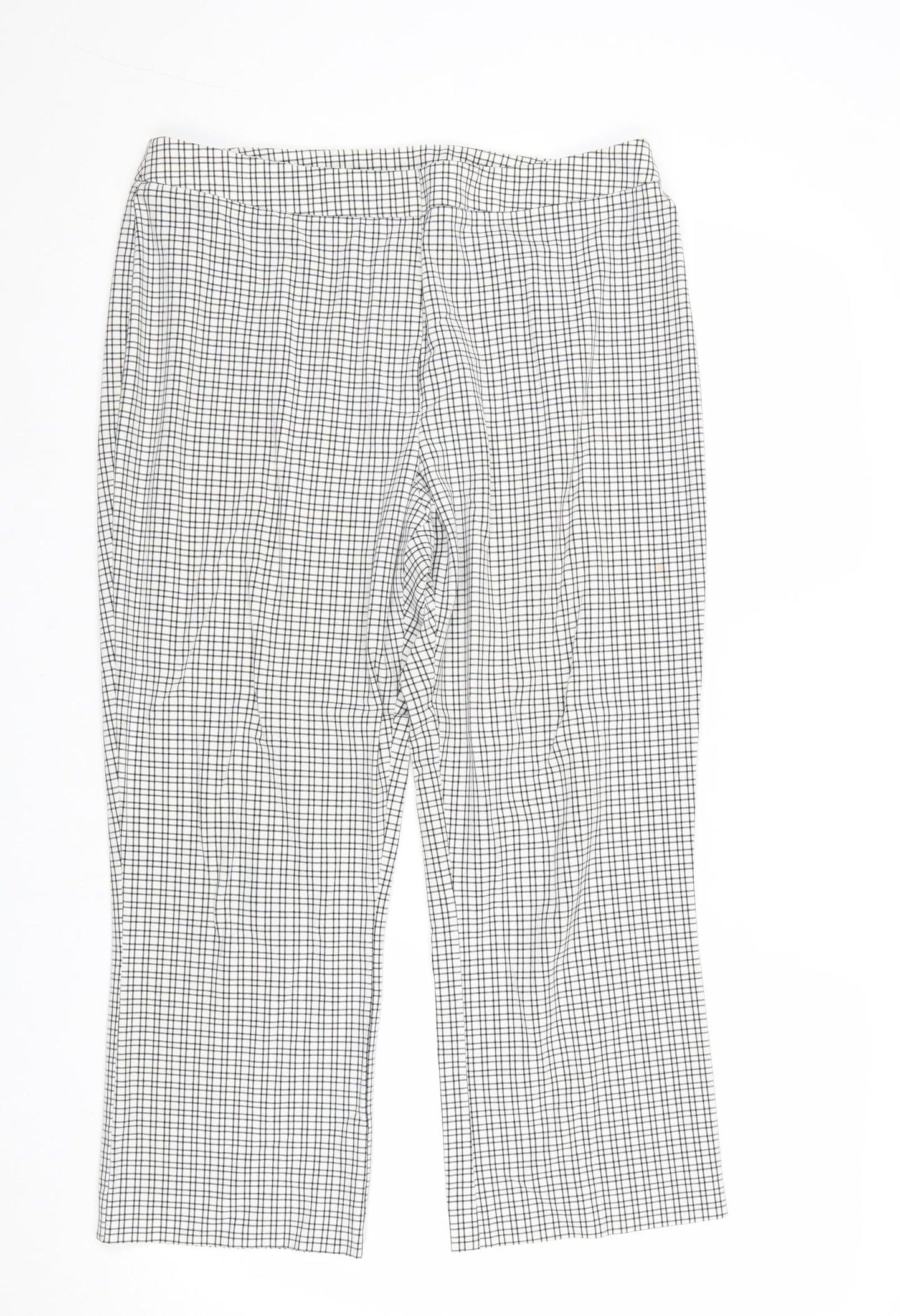Womens UK Size 32 in Marks and Spencer Regular Fit  White Trousers