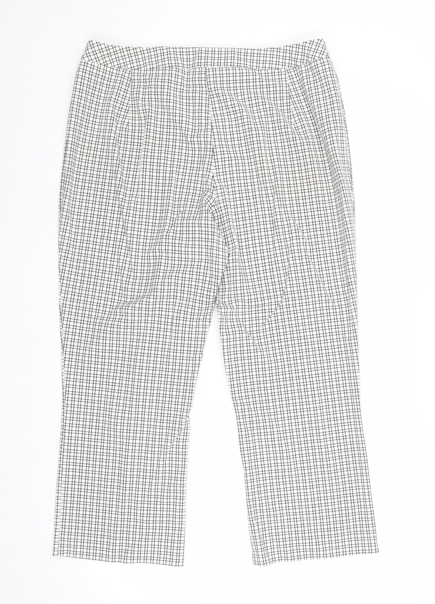Womens UK Size 32 in Marks and Spencer Regular Fit  White Trousers