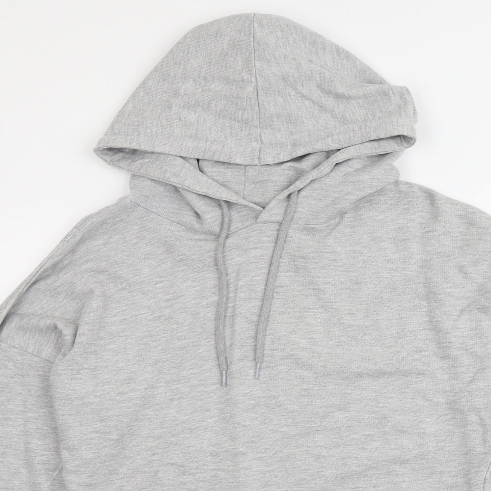 Brave Soul Womens Grey Cotton Pullover Hoodie Size M Pullover