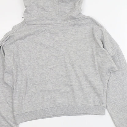 Brave Soul Womens Grey Cotton Pullover Hoodie Size M Pullover