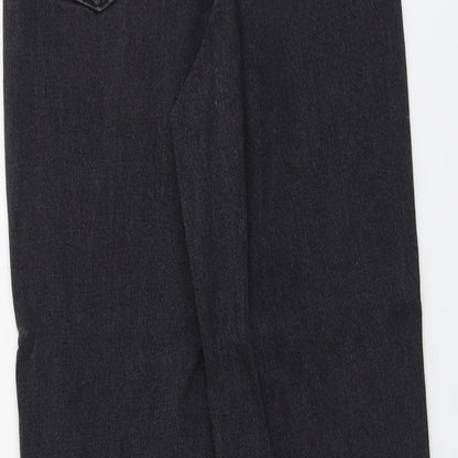 ASOS Womens Grey Cotton Straight Jeans Size 25 in L30 in Regular Button