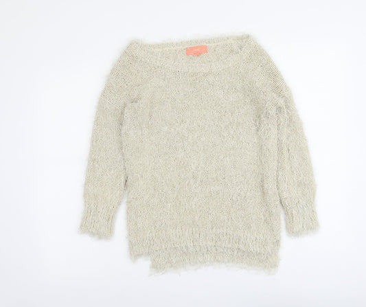 Womens UK Size S NEXT Beige Pullover Jumper