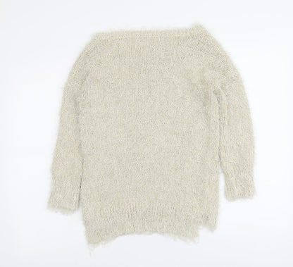 Womens UK Size S NEXT Beige Pullover Jumper