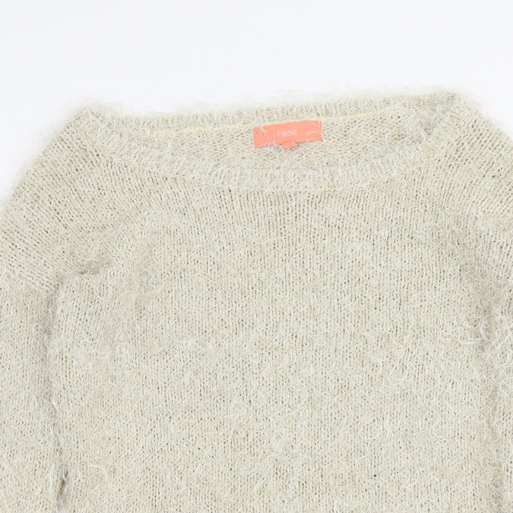 Womens UK Size S NEXT Beige Pullover Jumper