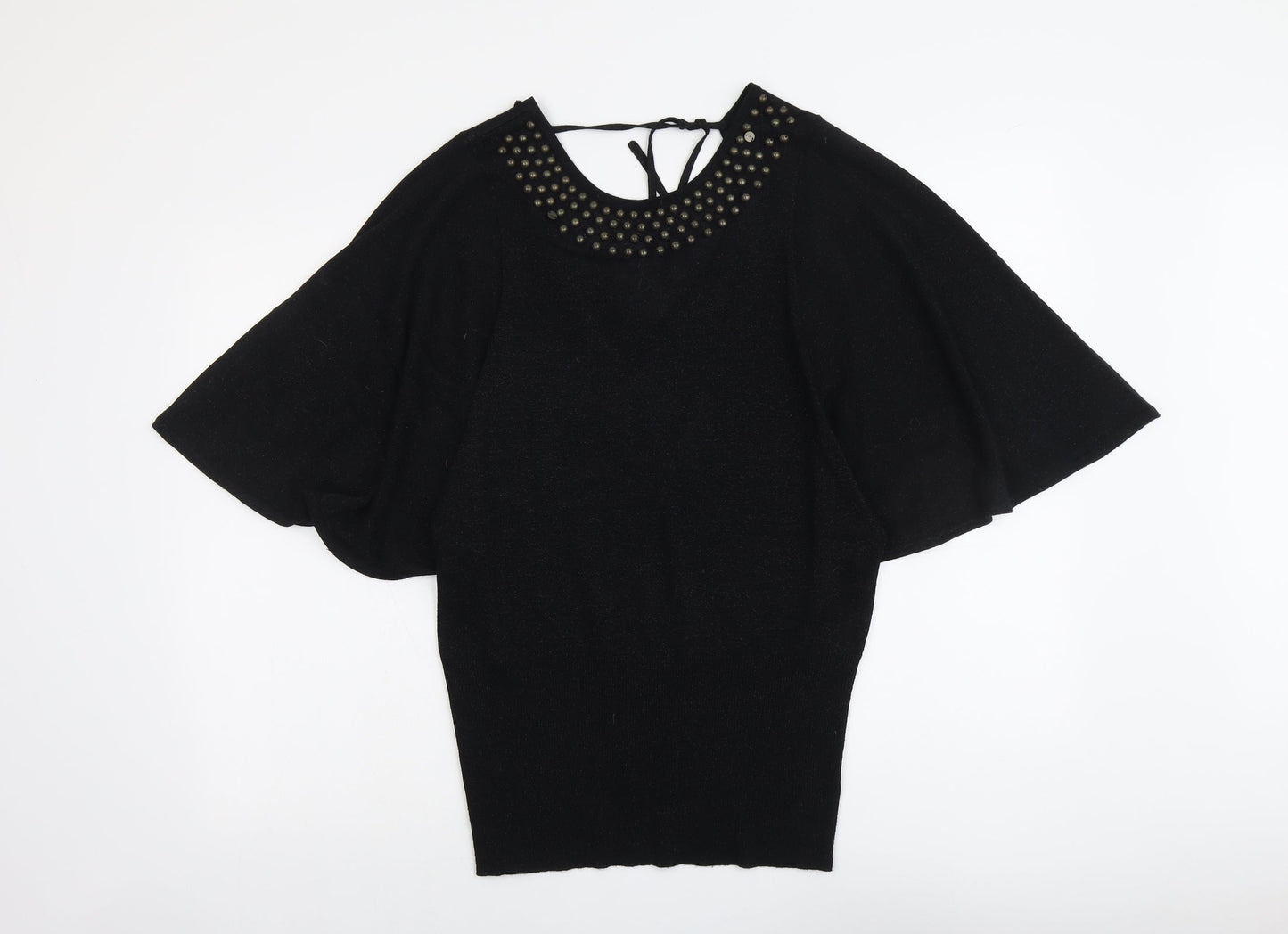 Womens UK Size M Monsoon Black Pullover Jumper