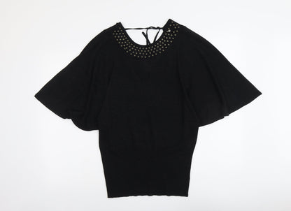 Womens UK Size M Monsoon Black Pullover Jumper