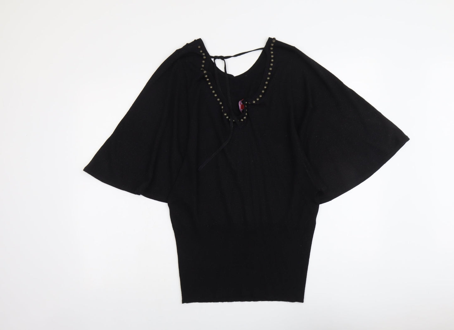 Womens UK Size M Monsoon Black Pullover Jumper