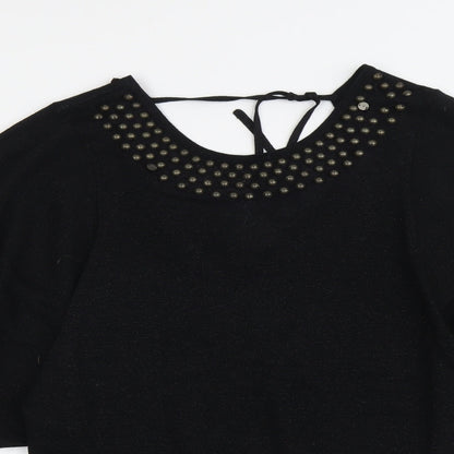 Womens UK Size M Monsoon Black Pullover Jumper