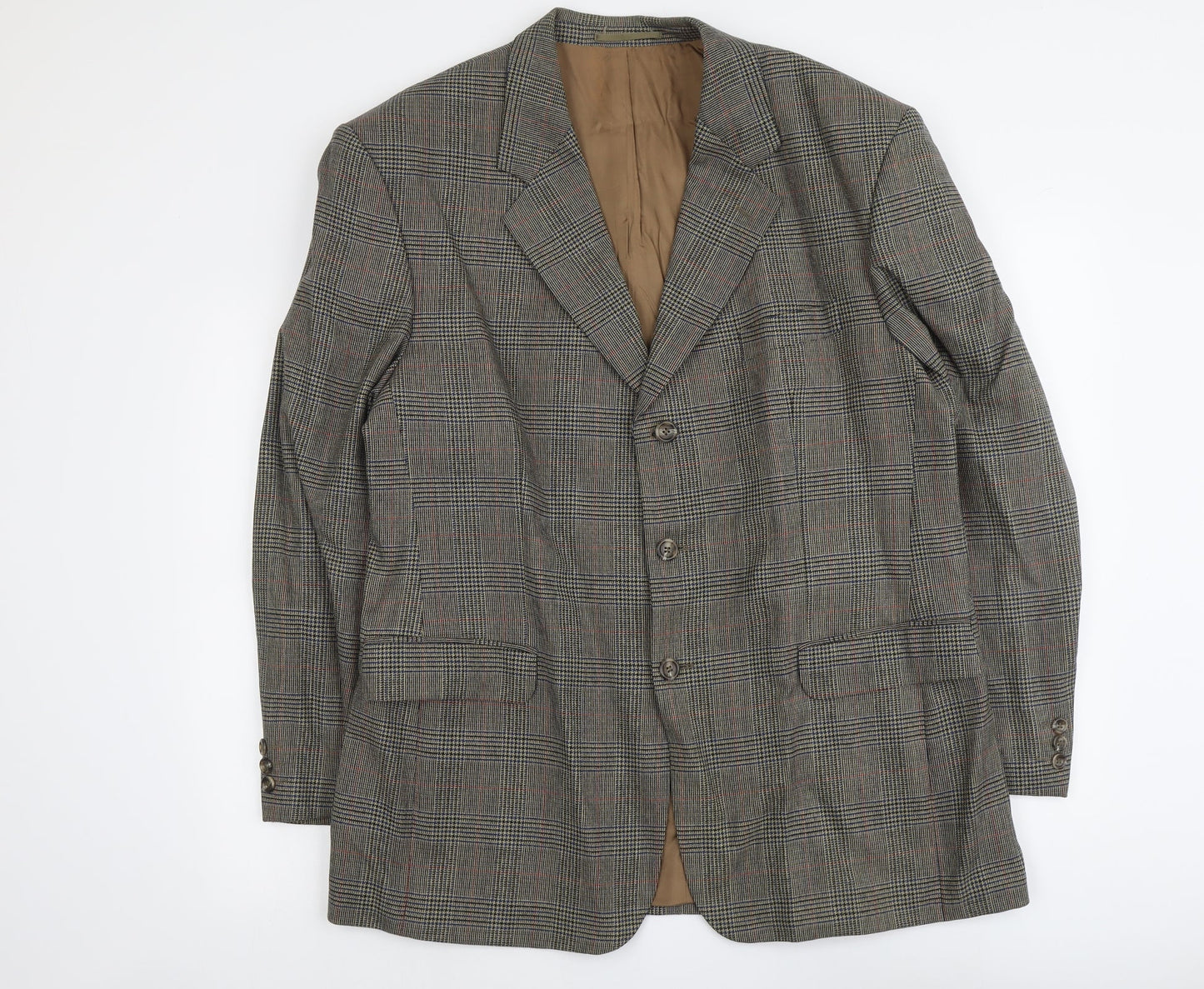 Mens UK Size L Di Caprio Regular Brown Suit Jacket
