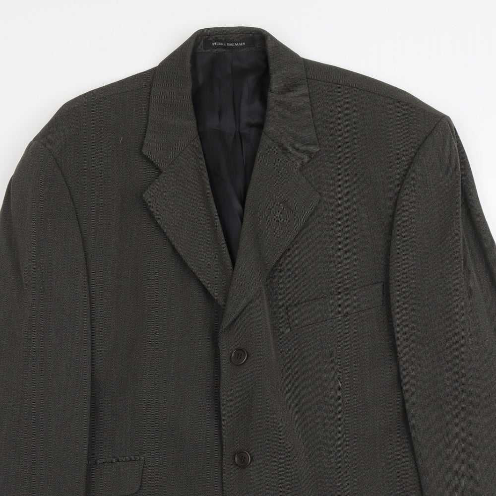 Mens UK Size M Pierre Balmain Regular Grey Suit Jacket