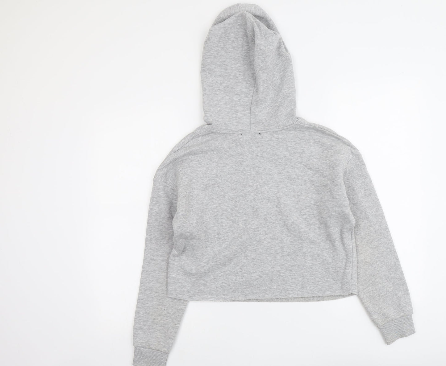 New Look Girls Grey Cotton Pullover Hoodie Size 12-13 Years Pullover - Santa Monica
