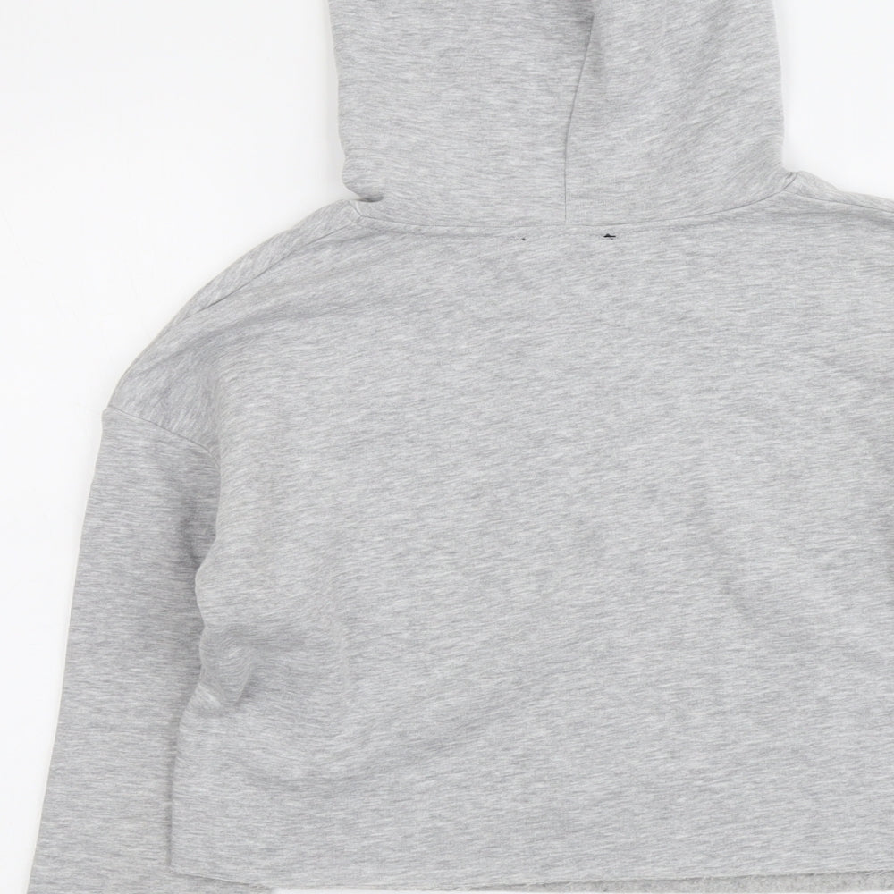 New Look Girls Grey Cotton Pullover Hoodie Size 12-13 Years Pullover - Santa Monica