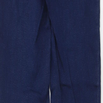 Zara Womens Blue Cotton Skinny Jeans Size 8 L28 in Regular Button