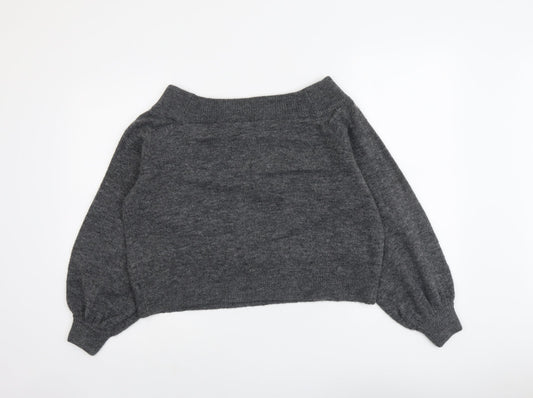 Womens UK Size M H&M Grey Pullover Jumper