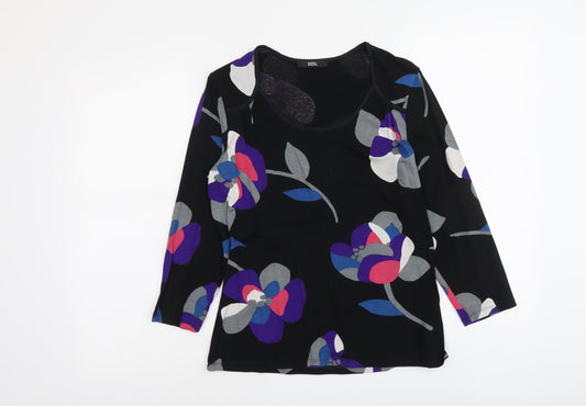 Womens UK Size 8 Marks and Spencer Black Basic Blouse