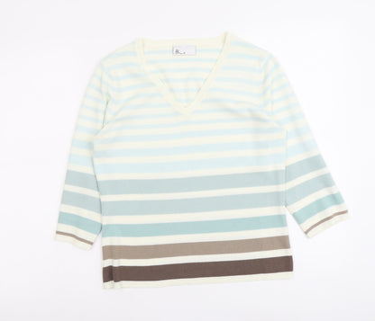 Womens UK Size 10 BHS Multicoloured Pullover Jumper