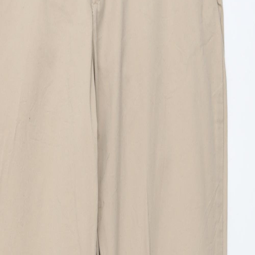 Womens UK Size 8 H&M Regular Fit Chino Beige Trousers