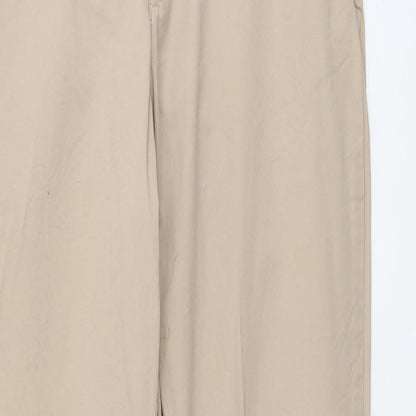 Womens UK Size 8 H&M Regular Fit Chino Beige Trousers