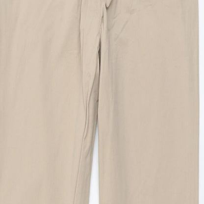 Womens UK Size 8 H&M Regular Fit Chino Beige Trousers