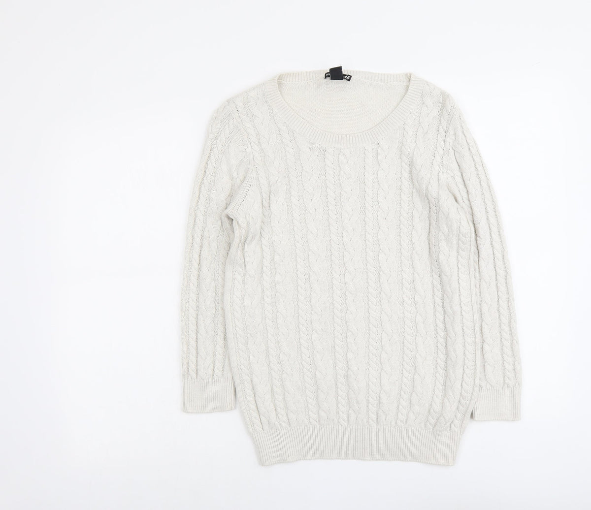 Womens UK Size S H&M Grey Pullover Jumper
