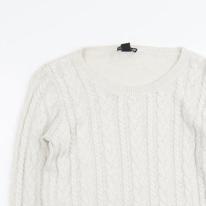 Womens UK Size S H&M Grey Pullover Jumper