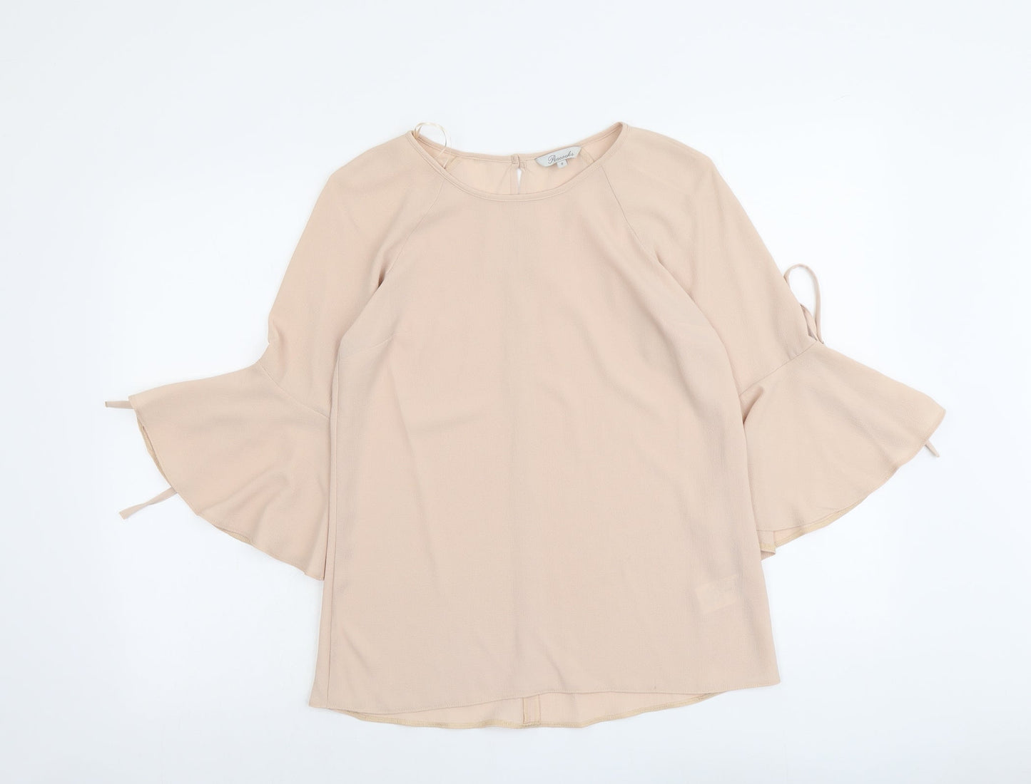 Womens UK Size 8 Peacocks Pink Basic Blouse