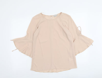 Womens UK Size 8 Peacocks Pink Basic Blouse